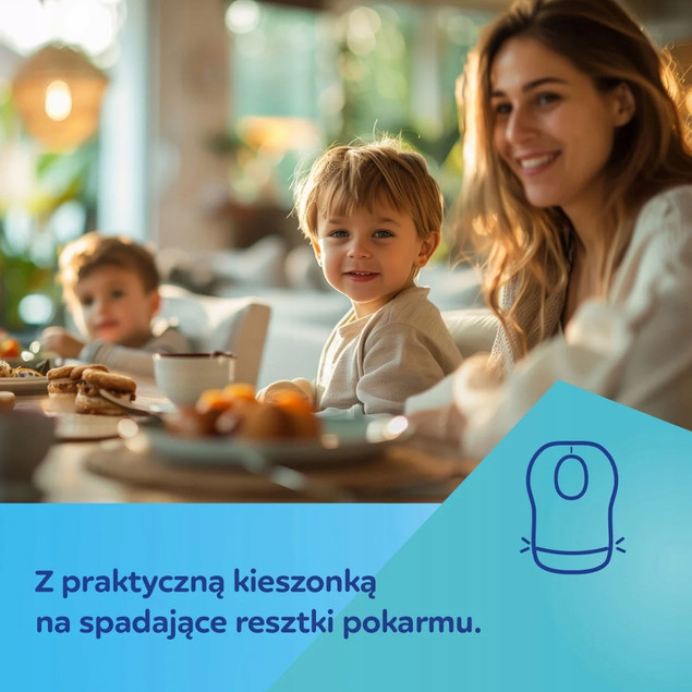 CANPOL BABIES Wodoodporne Śliniaki Jednorazowe z Kieszonką 10 szt. 1/800