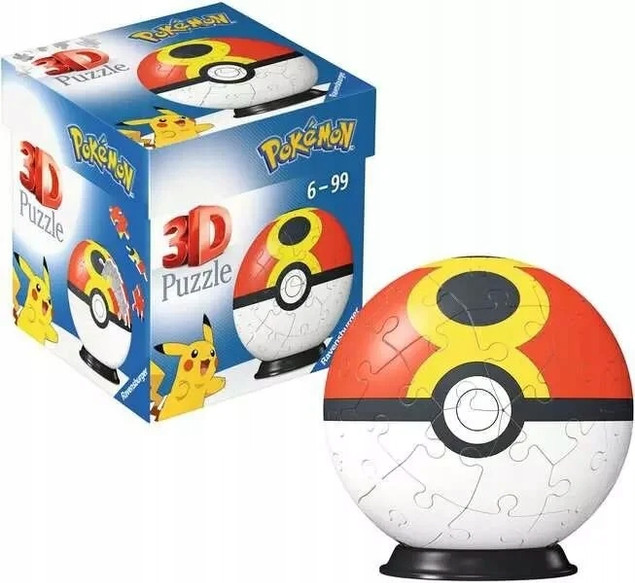 Puzzle 3D RAVENSBURGER Kula Pokémon Dusk Ball 11628 (54 elementy)