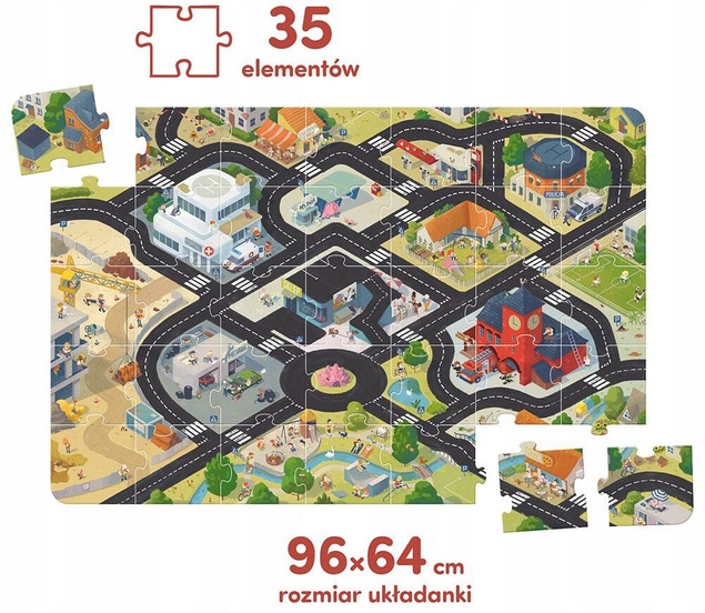 Duuuże Puzzle Droga dla pojazdów Miasto – CzuCzu