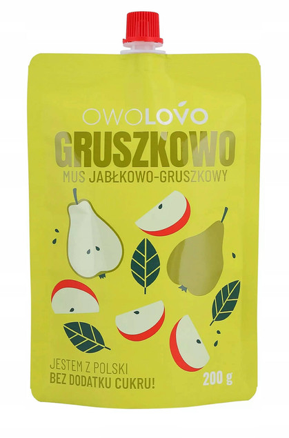 Mus jabłkowo-gruszkowy OwoLovo 200g