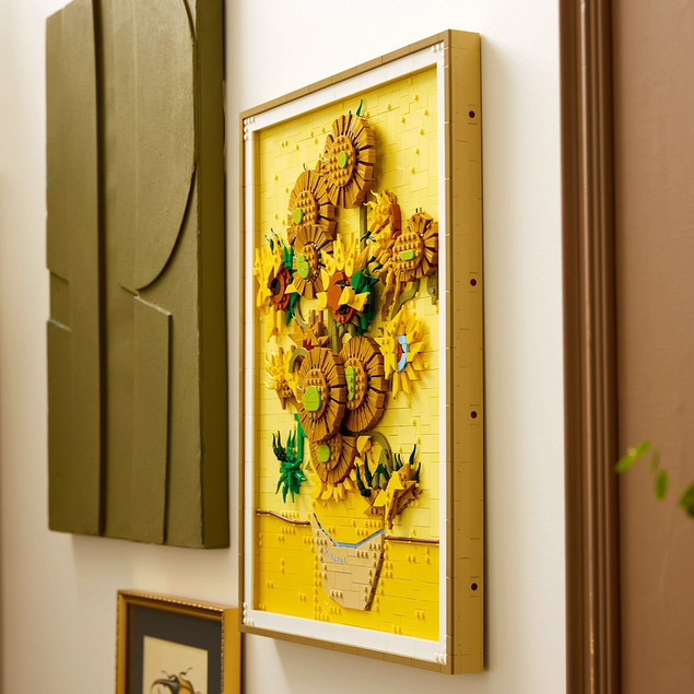 Tytuł LEGO Art 31215 Vincent van Gogh Słoneczniki – Obraz 3D Klocki Kolekcjonerskie