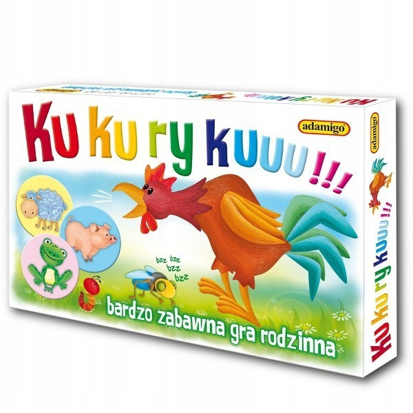 Adamigo Kukuryku! Gra Rodzinna Naśladowanie Zwierząt Refleks 5902410006434