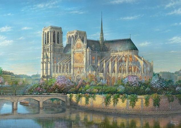 Puzzle Schmidt Spiele 1000 elementów Notre-Dame Paryż Układanka