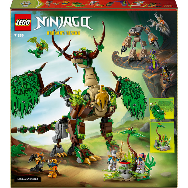 LEGO Ninjago Smok Życia (71859) – Zestaw z 8 Figurkami i Robotem, 1050 el., od 9 lat