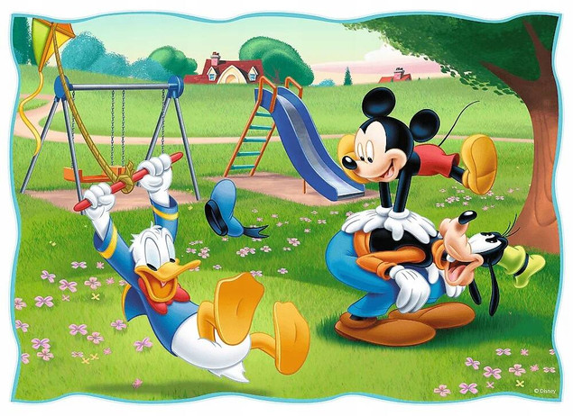 Puzzle 4w1 Układanka Disney MYSZKA MIKI i Przyjaciele Goofy 4+ Trefl 34604