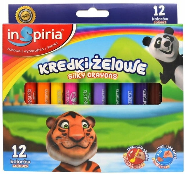 KREDKI ŻELOWE 12 KOL INSPIRIA