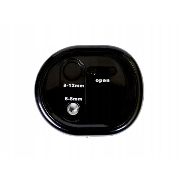 Temperówka ELEKTRYCZNA Baterie USB Podwójna Czarna 6-8/9-12 mm EAGLE