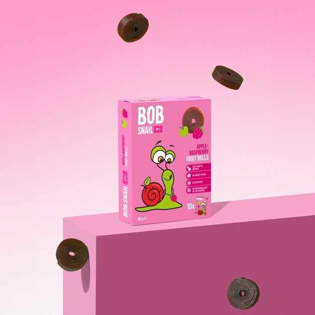 Rollsy owocowe jabłko-malina Bob Snail