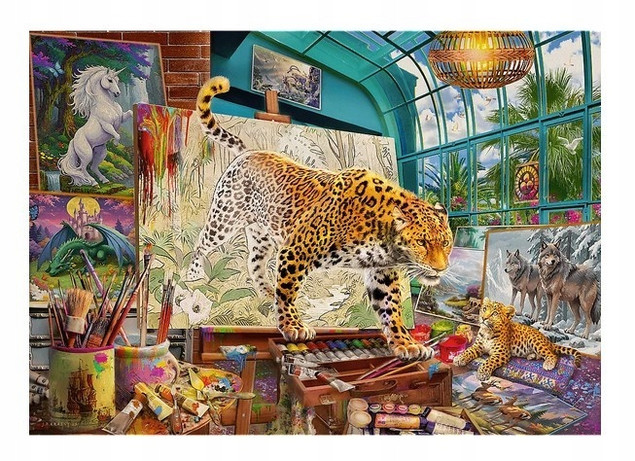 Puzzle Trefl 1000 el. Lamparty w pracowni malarskiej Tea Time
