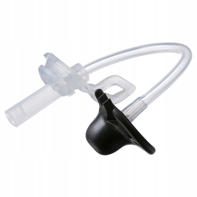 Bidon B.Box do nauki picia 240 ml niekapek ze słomką szary/żółty 6m+