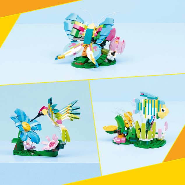 KLOCKI LEGO CREATOR 31384 Dzikie Zwierzęta: Kolorowy Koliber 3w1 Zestaw +8 lat
