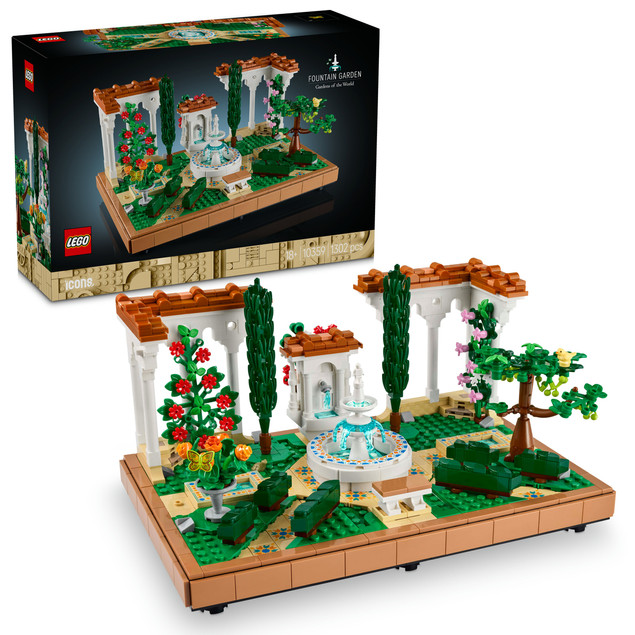 Klocki Zestaw LEGO ICONS 10359 Fontanna w Ogrodzie | Dla Dorosłych