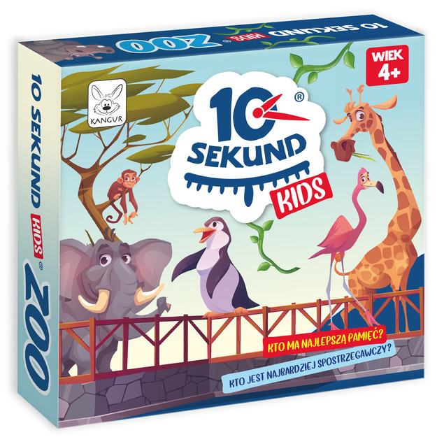 Gra Planszowa 10 Sekund Kids ZOO Kangur - Pamięć Dzieci 4+