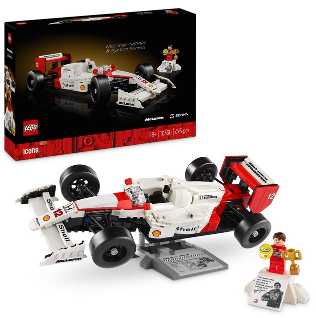 LEGO ICONS McLaren MP4/4 i Ayrton Senna 693 el. 18+ 10330