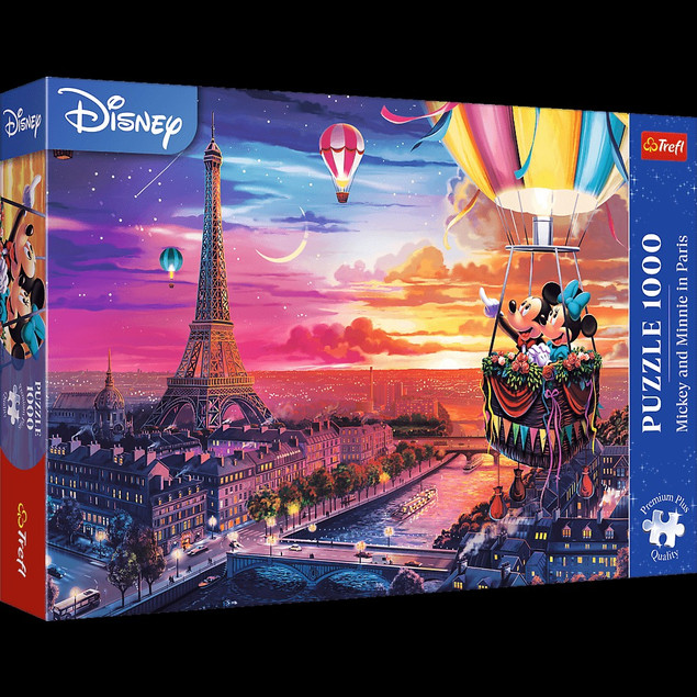 Puzzle Premium 1000 elementów 10917 Myszka Mickey i Minnie w Paryżu