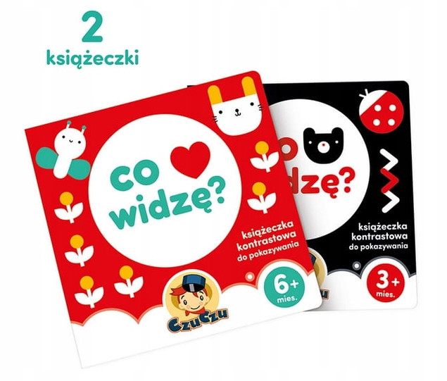 Kontrastowe książeczki i karty CzuCzu Starter Malucha Co widzę?