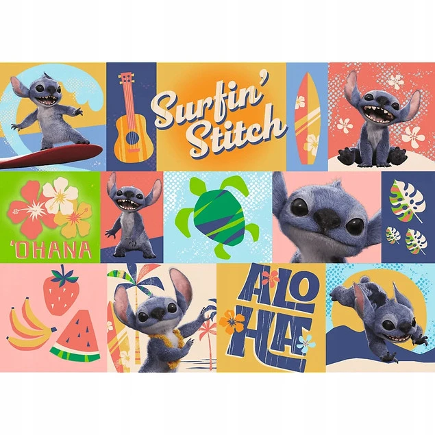 PUZZLE 200 Hawajskie przygody /Disney Stitch 13331 Trefl_2