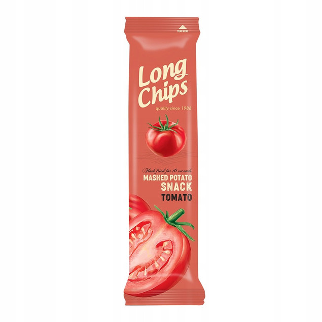 LONG CHIPS Chipsy ziemniaczane o smaku Pomidorów 75g