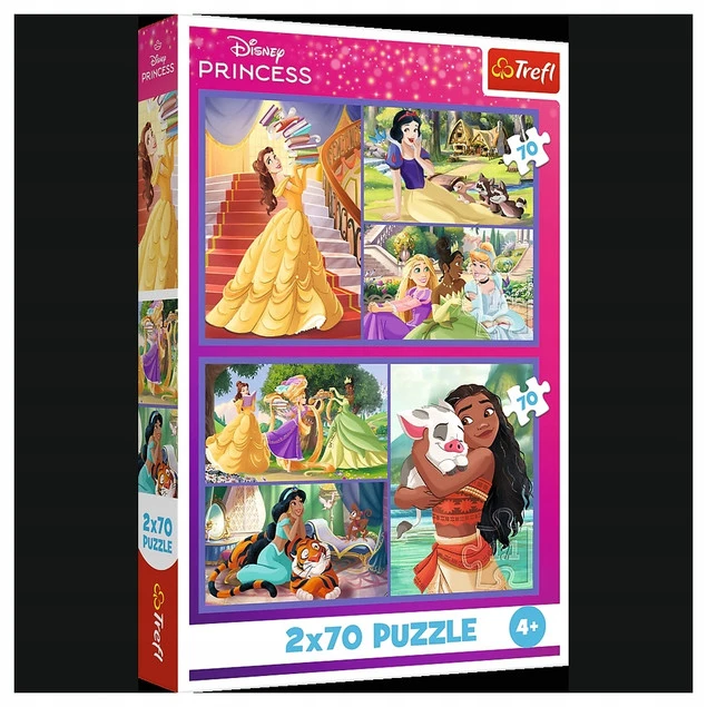 Puzzle Disney Princess Bajkowe dni 2x70 elementów