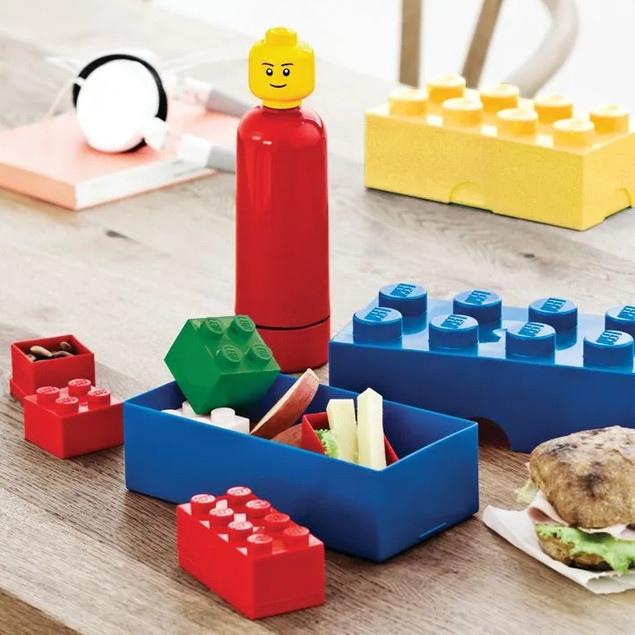 Śniadaniówka POJEMNIK NA LEGO Lunch Box 8 Niebieski - Klocek LEGO