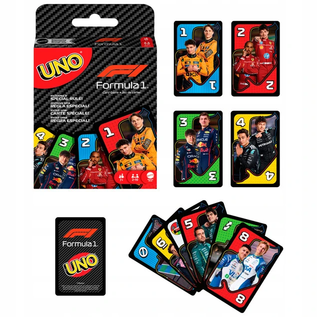 Uno Formuła 1 Mattel_1