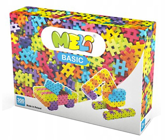 Meli Basic – klocki konstrukcyjne 300 elementów dla dzieci 3+