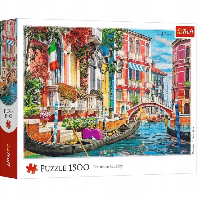 Trefl Puzzle 1500 el. Letnie popołudnie w Wenecji – malowniczy widok gondoli