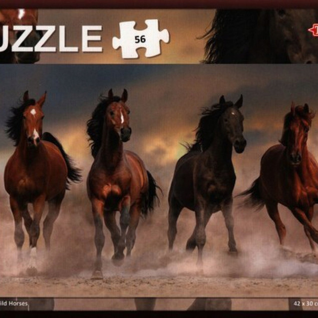 Puzzle 56 Wild Horses Tactic – Dzikie Konie (7+)
