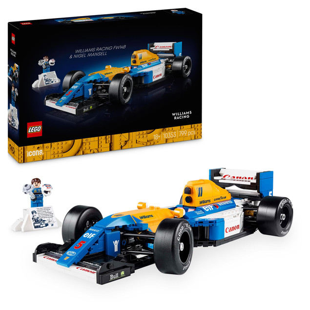LEGO Icons 10353 Williams Racing FW14B F1 Nigel Mansell Model Bolid 18+