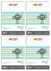 4x Blok Techniczny BIAŁY A4 10 Kartek 170g Happy Color