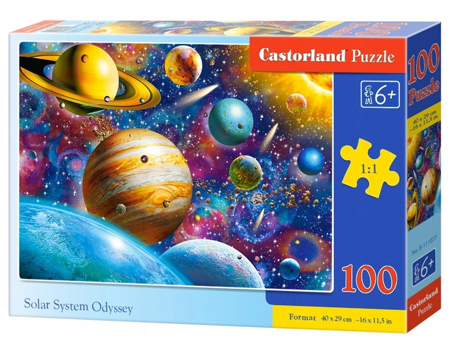 Puzzle 100 Układanka Dla Dzieci PLANETY Kosmos Układ Słoneczny 6+ Castor