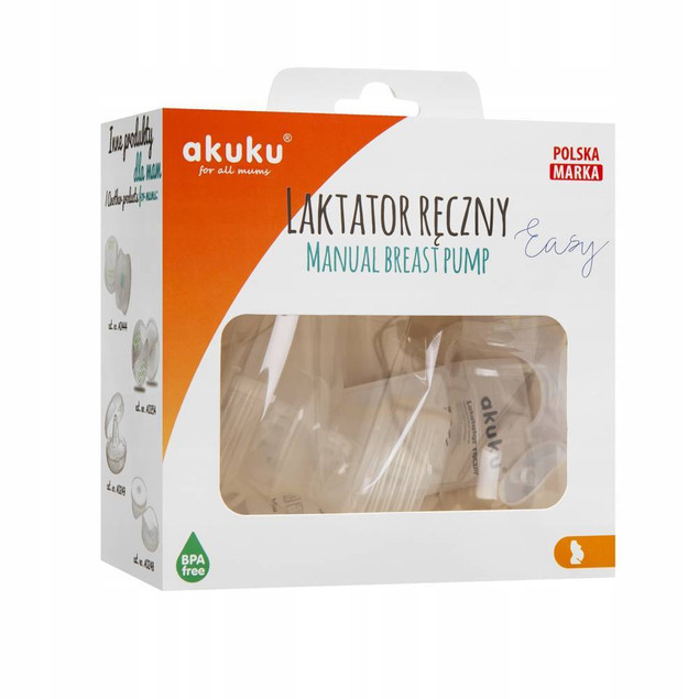 Laktator Ręczny Akuku 150ml - Cichy, Bez BPA