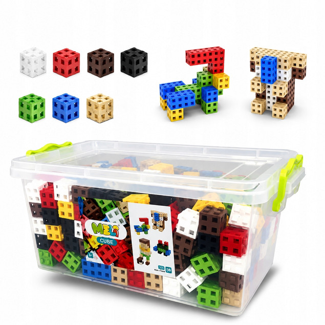 Klocki konstrukcyjne Meli Cube EDU 300 szt.