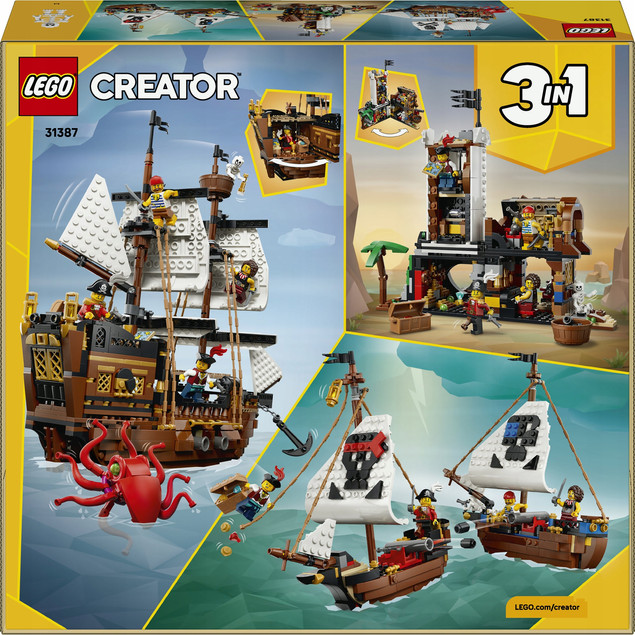 LEGO Creator 3w1 31387 Kultowy Statek Piracki