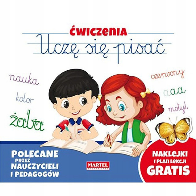 Uczę Się Pisać Ćwiczenia Nauka I Zabawa + Naklejki Plan Lekcji Martel