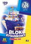 Blok rysunkowy Astrapap A3 120 g 20 ark.
