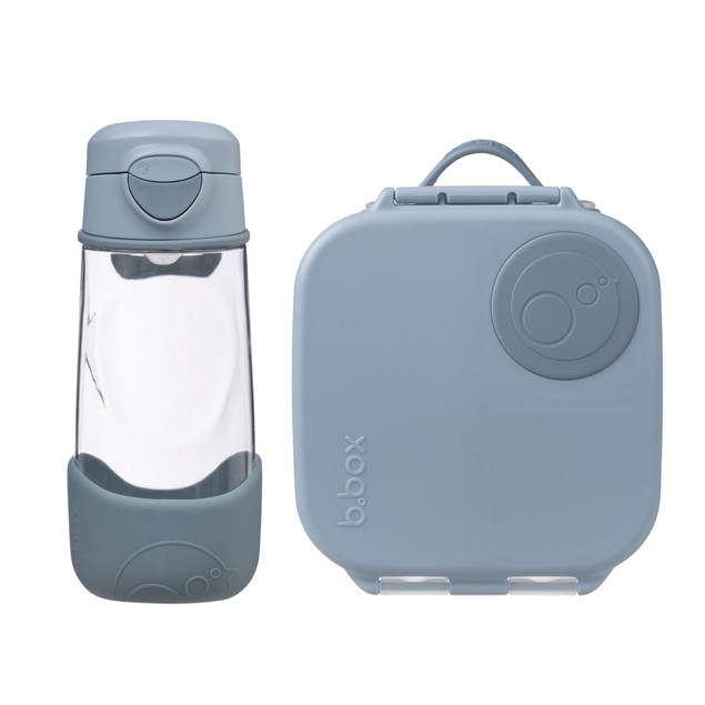 Zestaw B.Box Bidon Tritanowy 450 ml ze Słomką i Śniadaniówka Mini 1L dla Dzieci