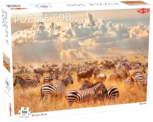 Puzzle Tactic 500 elementów Zebra Herd