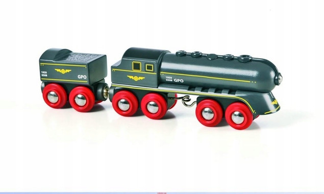 Kolejka Brio Speedy Bullet 1:18 - zestaw z wagonikami