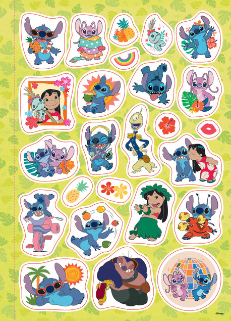 Disney Stich mega kolorowanka brokatowe naklejki KOLB-9101 praca zbiorowa