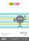 Blok techniczny A3 biały 170g 10 kartek Happy Color