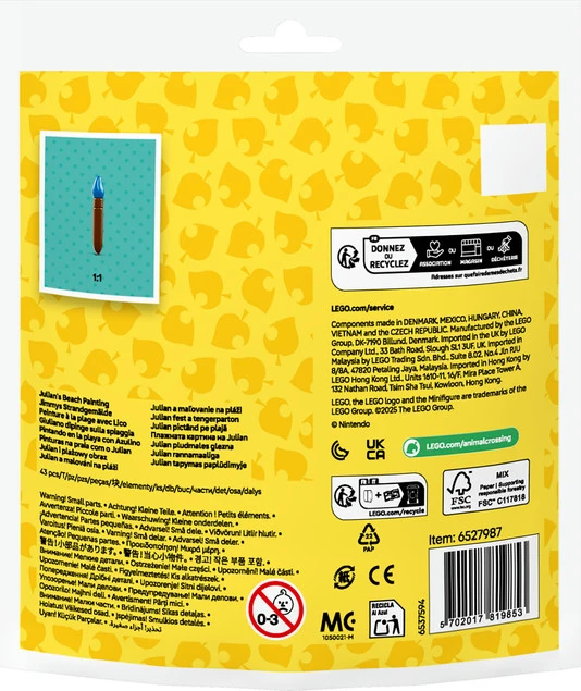 LEGO 30703 Julian na plaży buduje