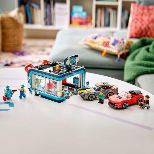 LEGO City 60497 Automatyczna Myjnia Samochodowa z Autami