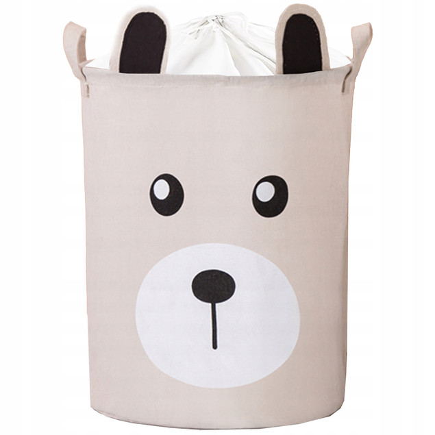 Kosz Pojemnik Na Zabawki Zamykany Ze Ściągaczem XL Organizer MIŚ SIPO BT036