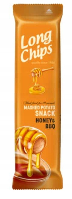 LONG CHIPS Chipsy ziemniaczane Miodowe BBQ 75g