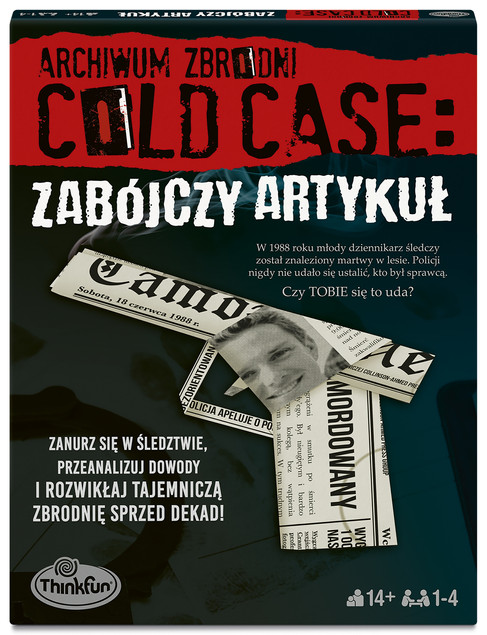 Gra planszowa Archiwum Zbrodni Cold case: Zabójczy Artykuł Ravensburger