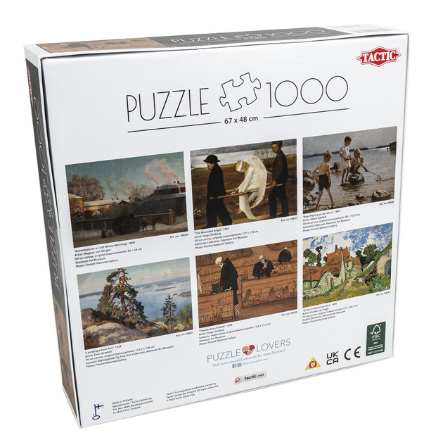 Puzzle Tactic Hugo Simberg Kuoleman puutarha 1000 el. Fińskie