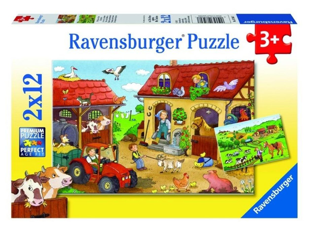 Puzzle Ravensburger 24 elementów Puzzle Praca na farmie 2x12