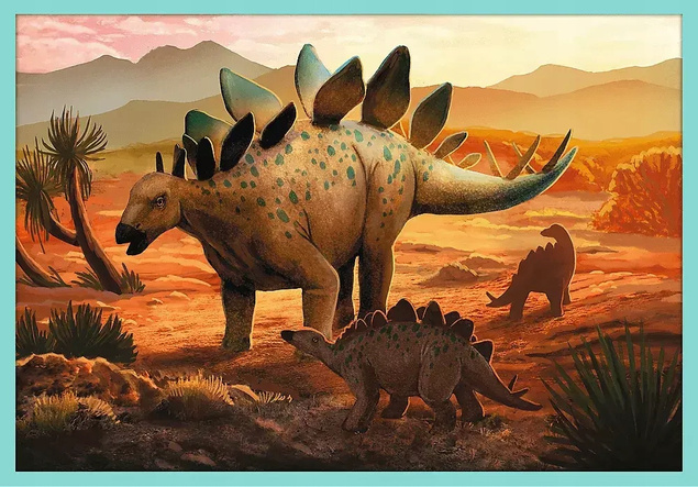 Puzzle 10w1 Układanka Gady DINOZAURY Prehistoryczne Świat 6+Trefl