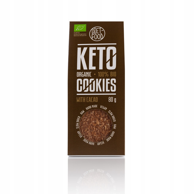 Keto Ciasteczka BIO z kakao Diet Food 80 g